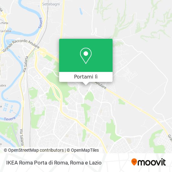 Mappa IKEA Roma Porta di Roma