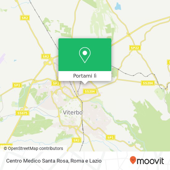 Mappa Centro Medico Santa Rosa