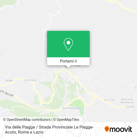 Mappa Via delle Piagge / Strada Provinciale Le Piagge-Acuto