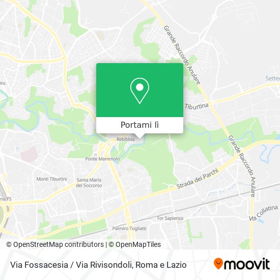 Mappa Via Fossacesia / Via Rivisondoli