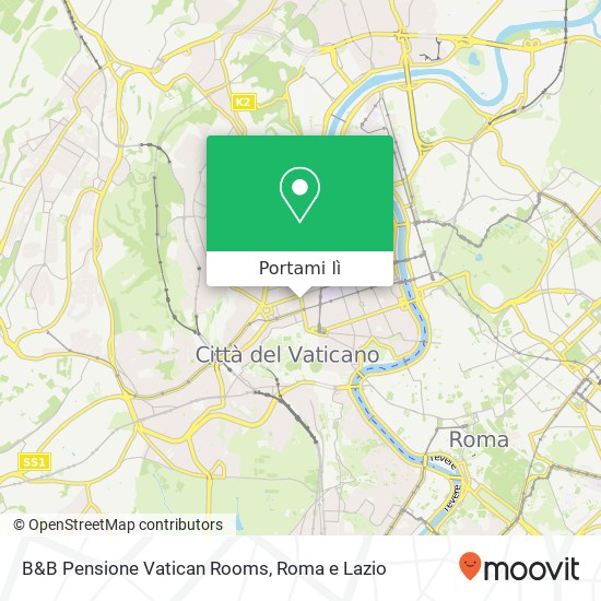 Mappa B&B Pensione Vatican Rooms