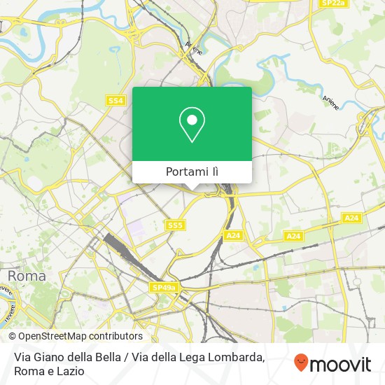 Mappa Via Giano della Bella / Via della Lega Lombarda