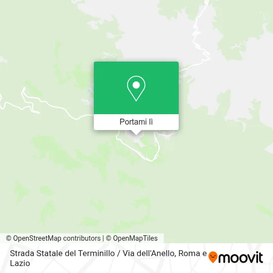 Mappa Strada Statale del Terminillo / Via dell'Anello