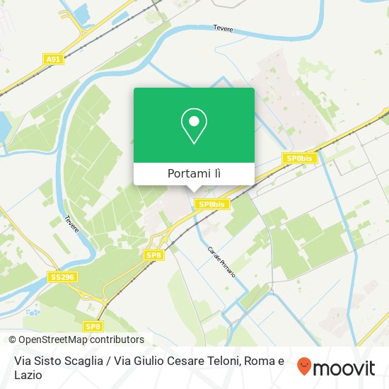 Mappa Via Sisto Scaglia / Via Giulio Cesare Teloni