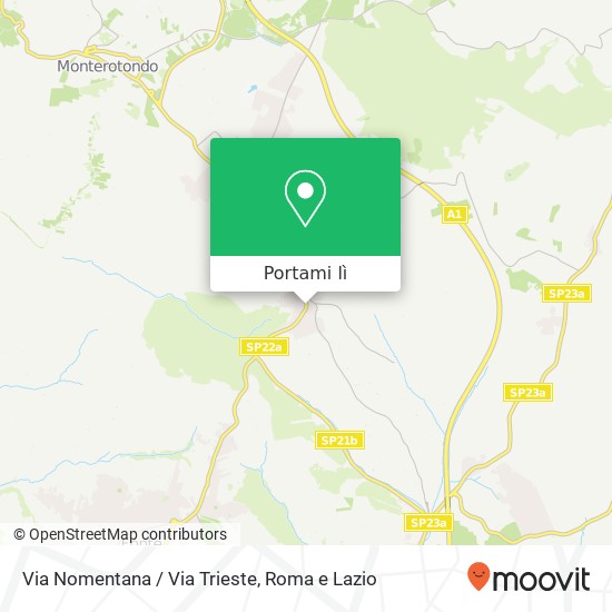 Mappa Via Nomentana / Via Trieste