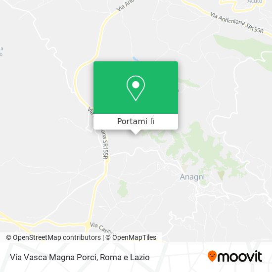 Mappa Via Vasca Magna Porci
