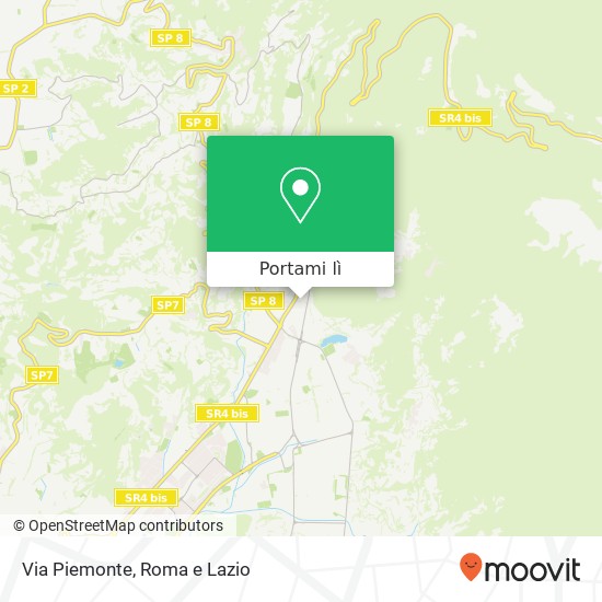 Mappa Via Piemonte