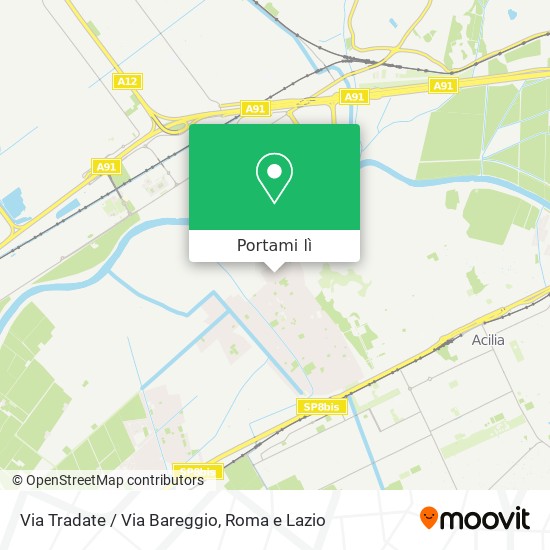 Mappa Via Tradate / Via Bareggio
