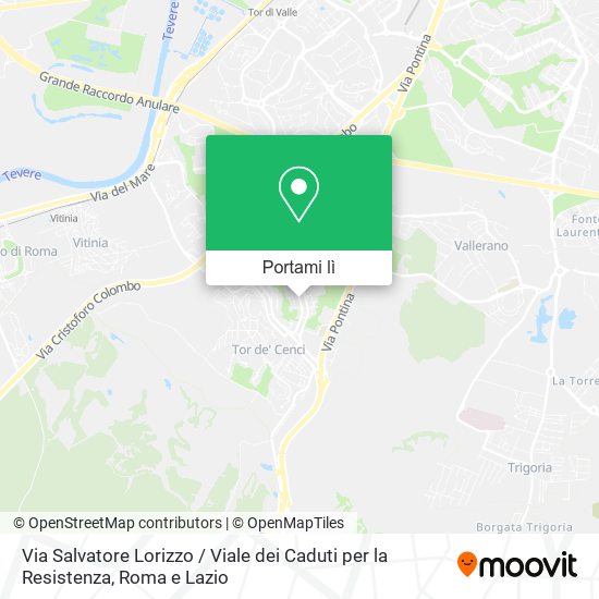 Mappa Via Salvatore Lorizzo / Viale dei Caduti per la Resistenza