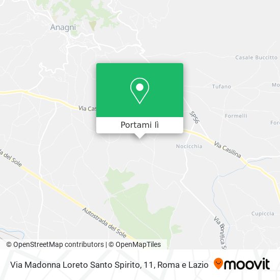 Mappa Via Madonna Loreto Santo Spirito, 11