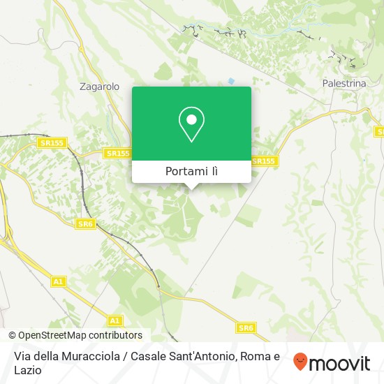 Mappa Via della Muracciola / Casale Sant'Antonio