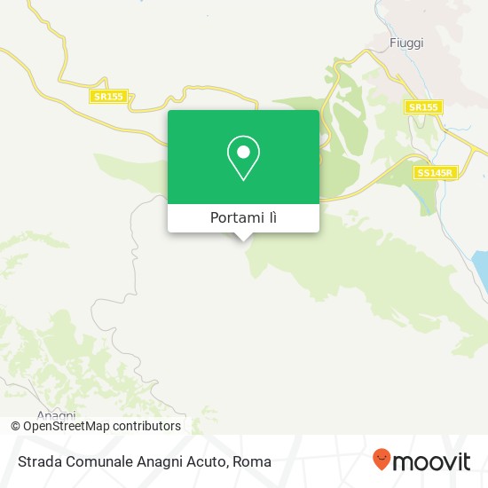 Mappa Strada Comunale Anagni Acuto