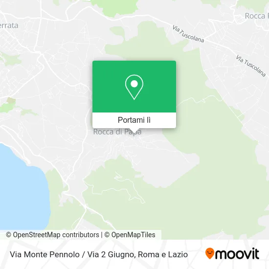 Mappa Via Monte Pennolo / Via 2 Giugno