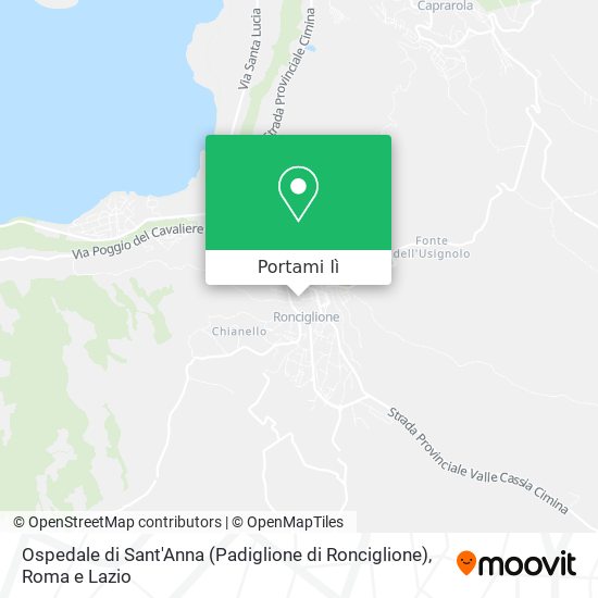Mappa Ospedale di Sant'Anna (Padiglione di Ronciglione)