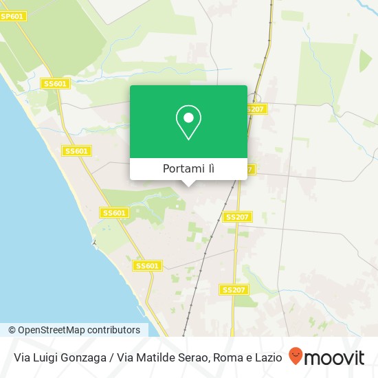 Mappa Via Luigi Gonzaga / Via Matilde Serao