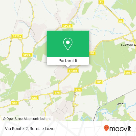 Mappa Via Roiate, 2