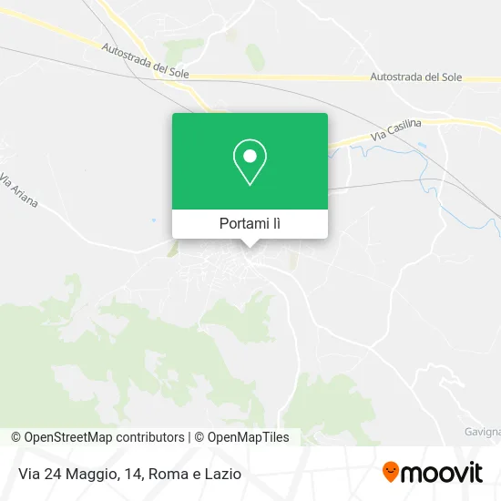 Mappa Via 24 Maggio, 14