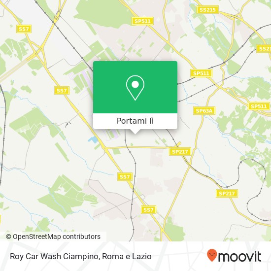 Mappa Roy Car Wash Ciampino