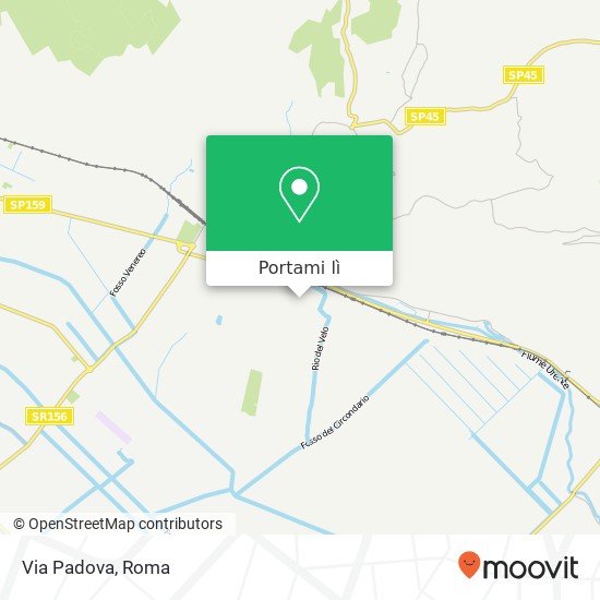 Mappa Via Padova