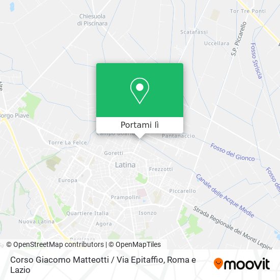 Mappa Corso Giacomo Matteotti / Via Epitaffio