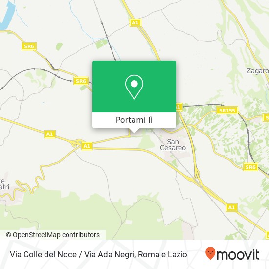 Mappa Via Colle del Noce / Via Ada Negri