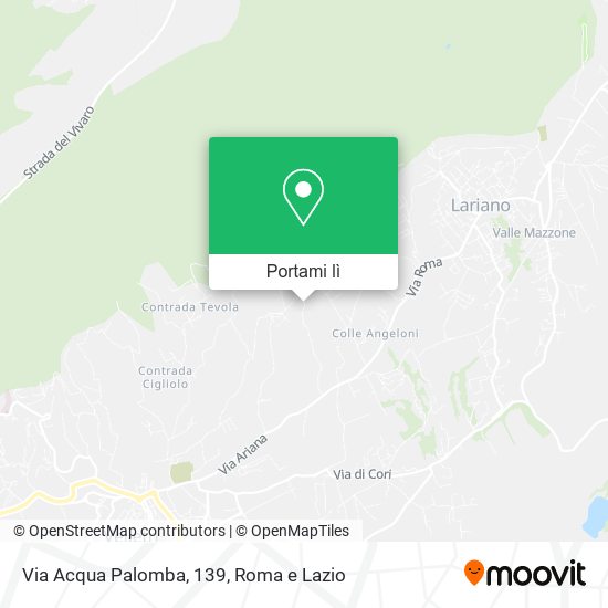Mappa Via Acqua Palomba, 139
