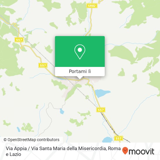 Mappa Via Appia / Via Santa Maria della Misericordia