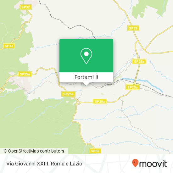 Mappa Via Giovanni XXIII