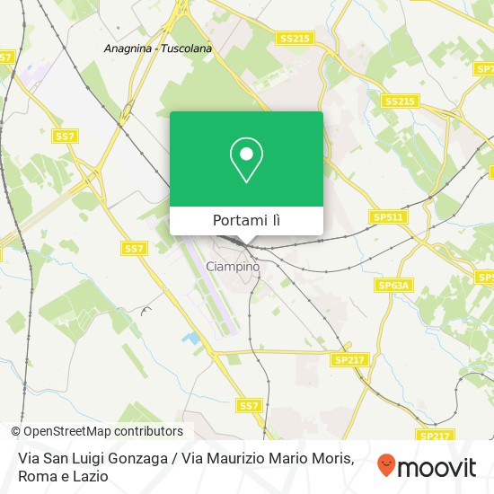 Mappa Via San Luigi Gonzaga / Via Maurizio Mario Moris