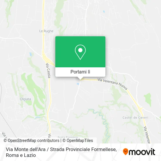 Mappa Via Monte dell'Ara / Strada Provinciale Formellese