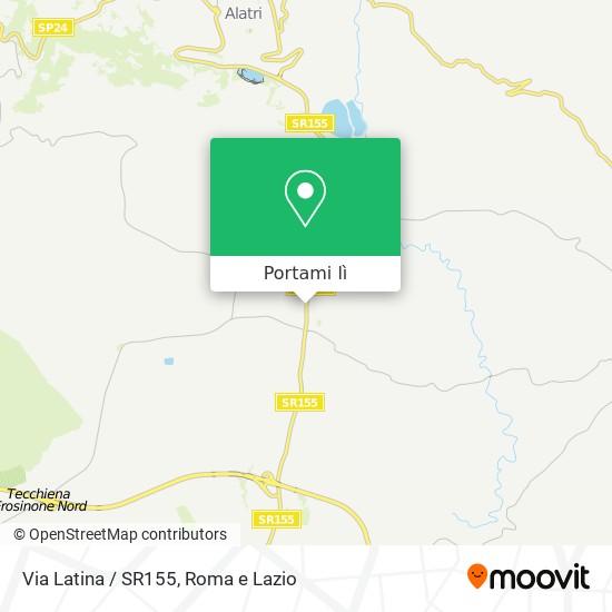 Mappa Via Latina / SR155