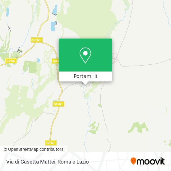 Mappa Via di Casetta Mattei