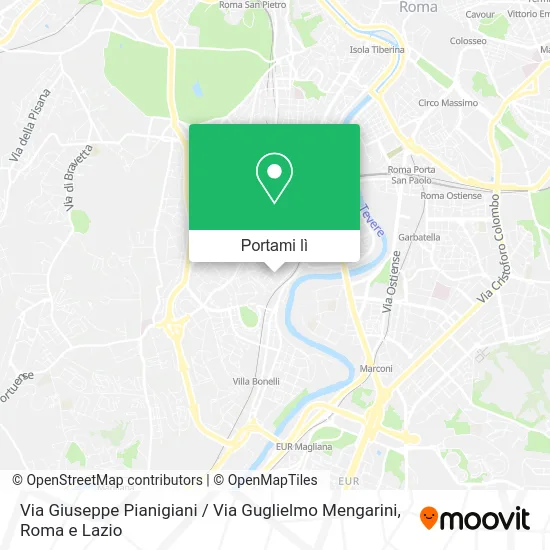 Mappa Via Giuseppe Pianigiani / Via Guglielmo Mengarini