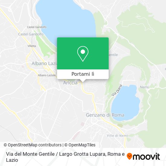 Mappa Via del Monte Gentile / Largo Grotta Lupara