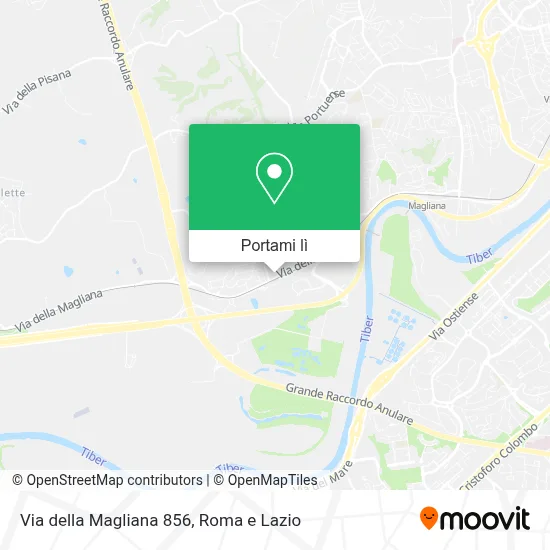 Mappa Via della Magliana  856