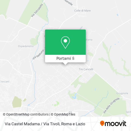 Mappa Via Castel Madama / Via Tivoli