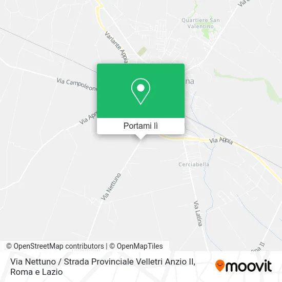 Mappa Via Nettuno / Strada Provinciale Velletri Anzio II
