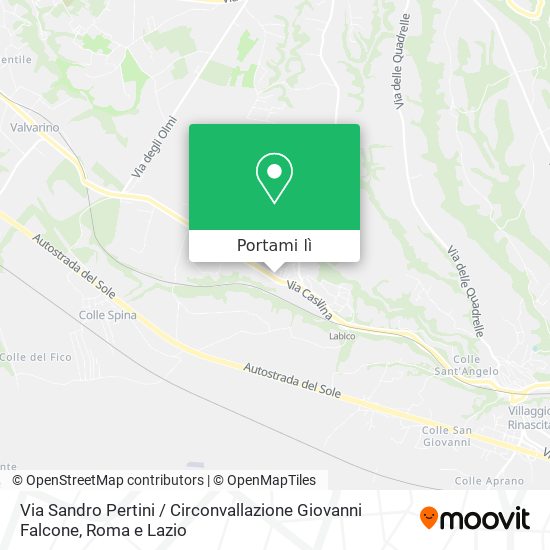Mappa Via Sandro Pertini / Circonvallazione Giovanni Falcone