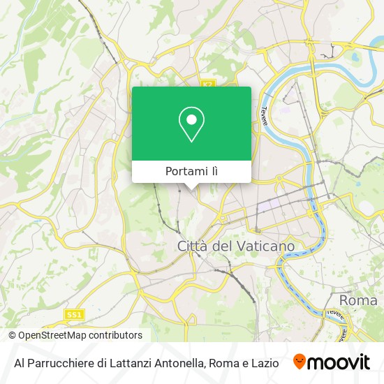 Mappa Al Parrucchiere di Lattanzi Antonella