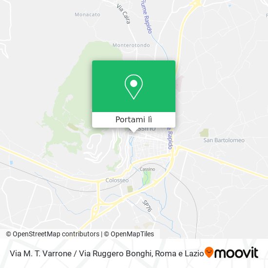 Mappa Via M. T. Varrone / Via Ruggero Bonghi