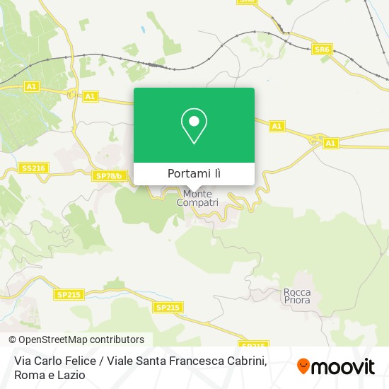 Mappa Via Carlo Felice / Viale Santa Francesca Cabrini