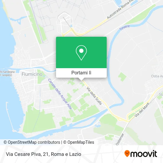 Mappa Via Cesare Piva, 21