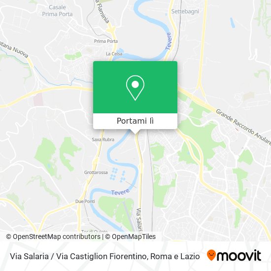 Mappa Via Salaria / Via Castiglion Fiorentino