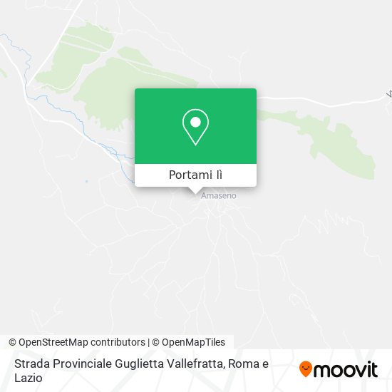 Mappa Strada Provinciale Guglietta Vallefratta