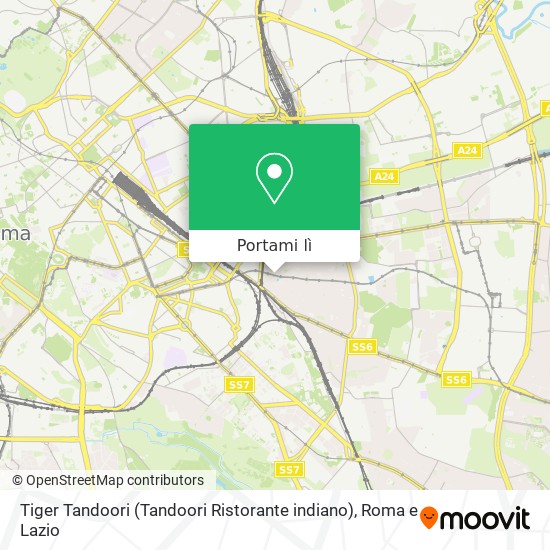 Mappa Tiger Tandoori (Tandoori Ristorante indiano)