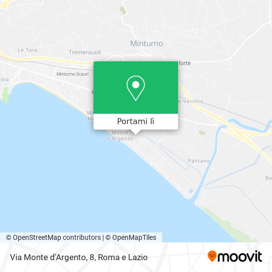 Mappa Via Monte d'Argento, 8
