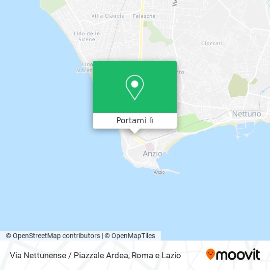 Mappa Via Nettunense / Piazzale Ardea