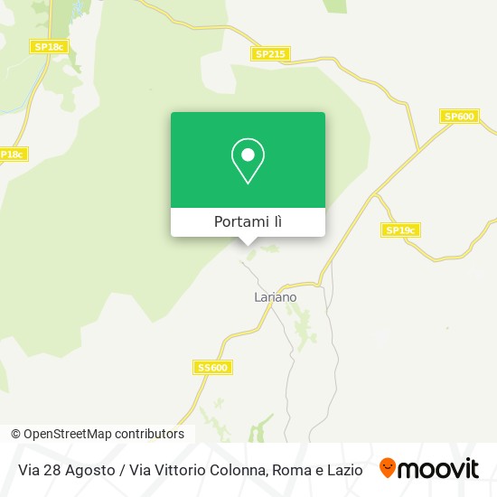Mappa Via 28 Agosto / Via Vittorio Colonna