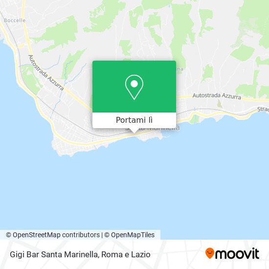 Mappa Gigi Bar Santa Marinella