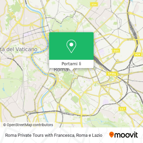 Mappa Roma Private Tours with Francesca